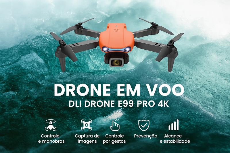 Drone 4K Dli E99 Pro – Edição Limitada para Fotos e Vídeos Impecáveis