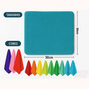 Kit 10 Panos de Microfibra 30x30cm para Limpeza Geral Power Fibra