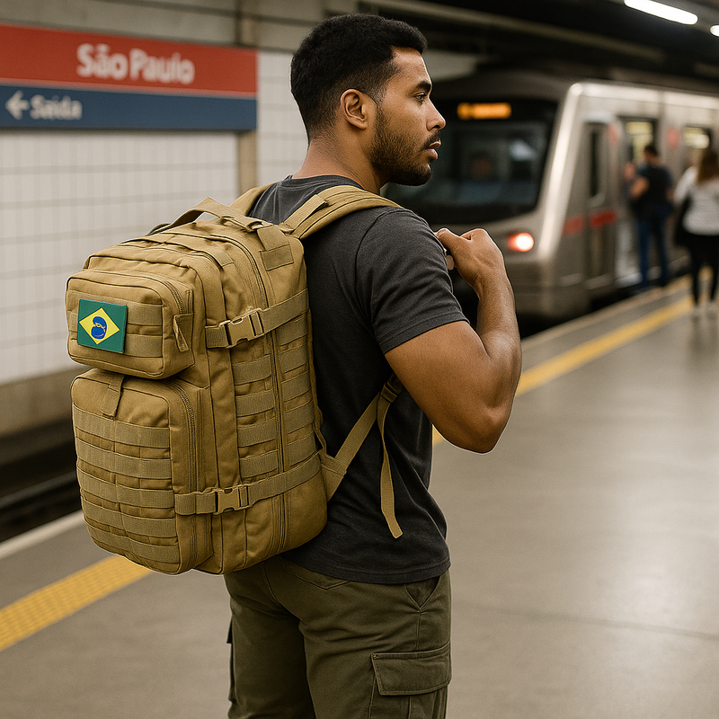 Mochila Tática Militar 50L Impermeável para Aventuras