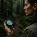 Bússola Tática Lensática Fosforescente para Sobrevivência