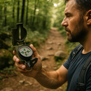 Bússola Tática Lensática Fosforescente para Sobrevivência