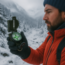 Bússola Tática Lensática Fosforescente para Sobrevivência