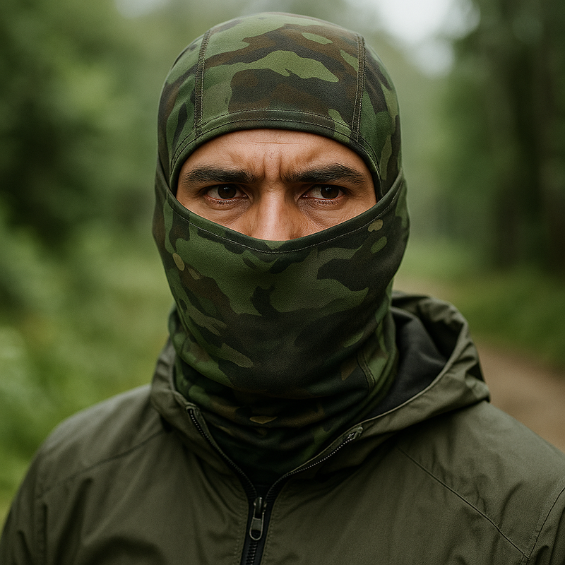 Balaclava Camuflada Outdoor – Proteção e Conforto para Aventureiros | Estoque Limitado!