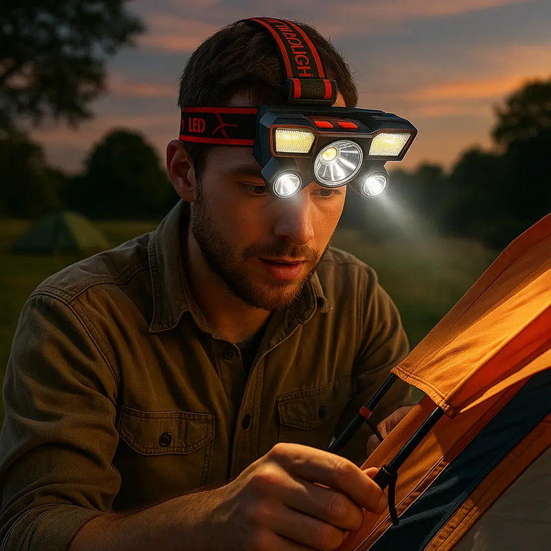 Lanterna Recarregável 5 LEDs – Poucas Peças Restantes!