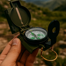 Bússola Tática Lensática Fosforescente para Sobrevivência