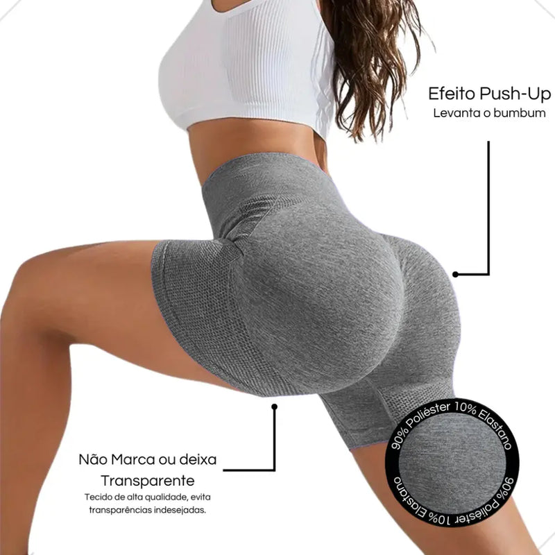 Shorts Fitness Yucai – Alta Compressão | Estoque Limitado